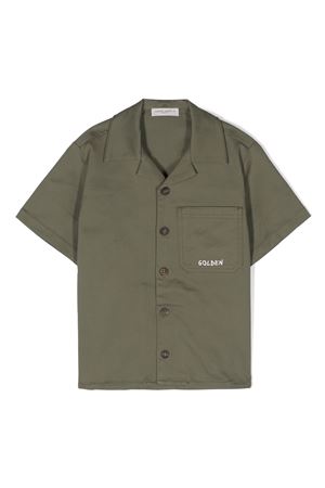 green cotton shirt GOLDEN GOOSE KIDS | GKP01759P00153835548